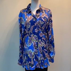 Free People oversized silky shirt